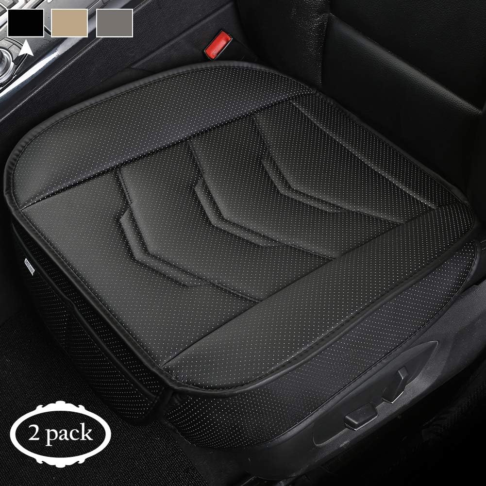 2 Pack Front Car Seat Bottom Covers Pad Black O6853