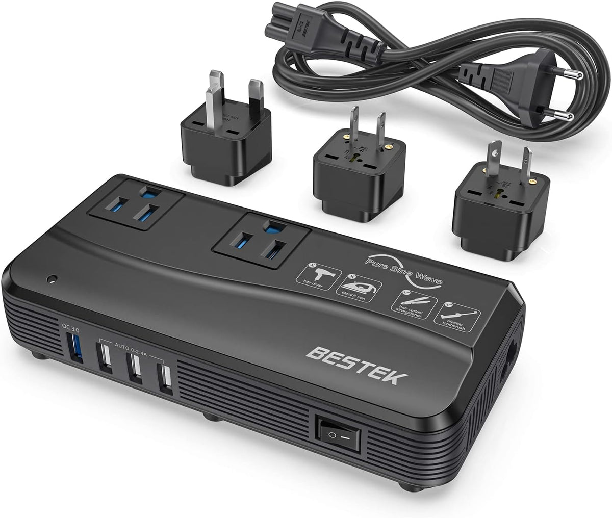 150W Voltage Converter Adapter 240V to 110V K971379