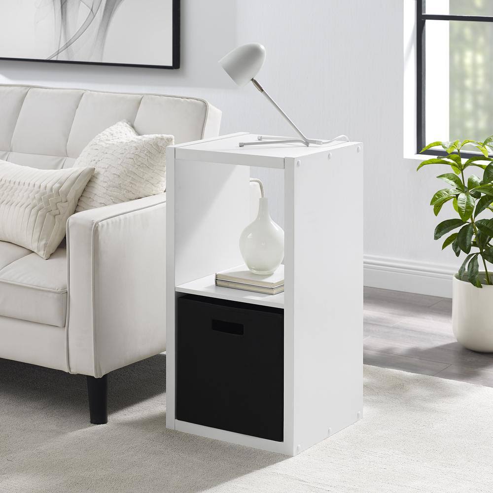White 2 Cubby Storage Cabinet O650