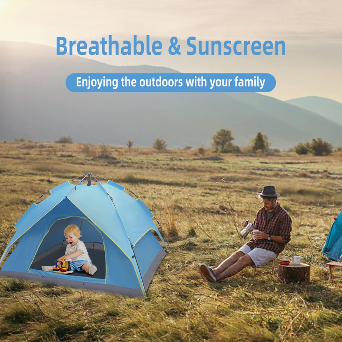 2-3 Person Waterproof Pop Up Camping Tent G6338