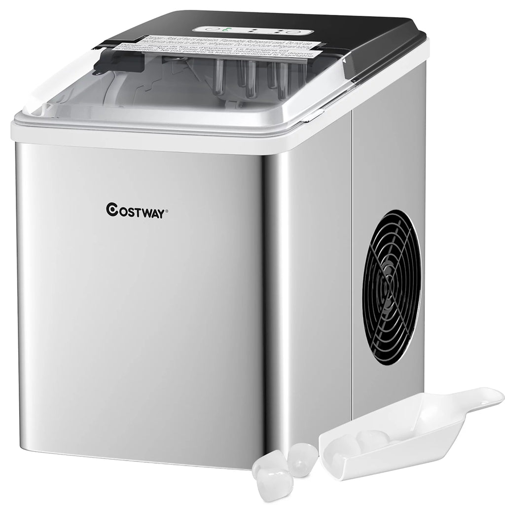 Stainless Steel Countertop Ice Maker 26Lbs/24H F676604