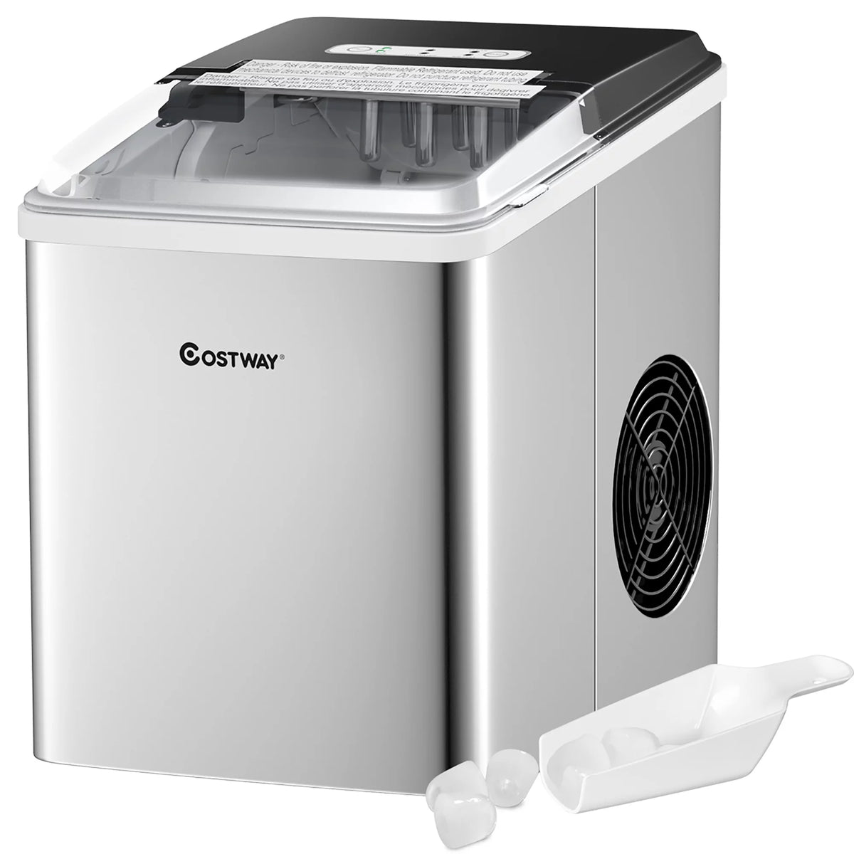 Stainless Steel Countertop Ice Maker 26Lbs/24H F676604