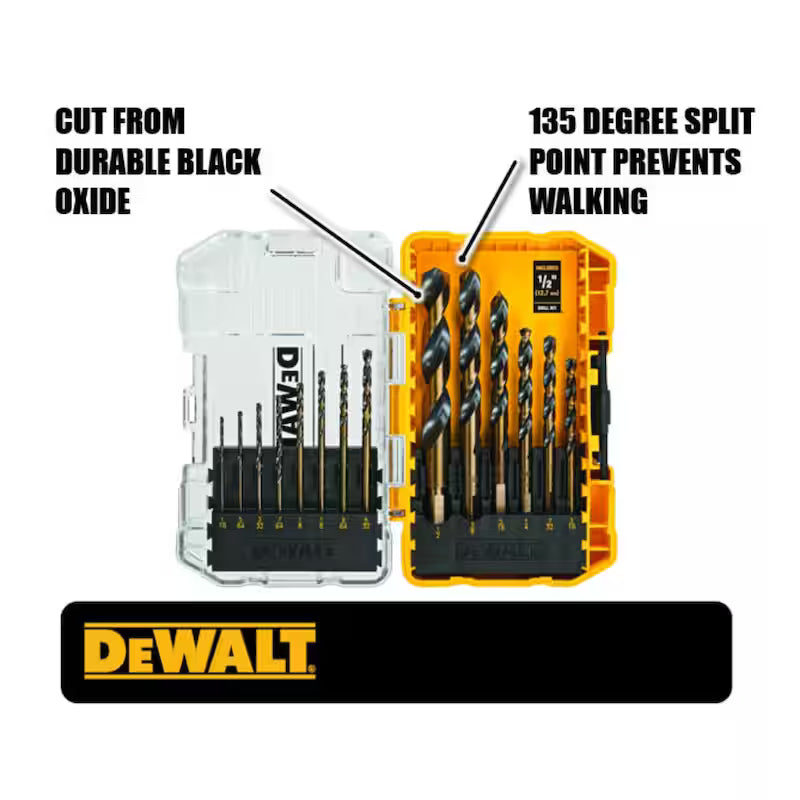 Black and Gold Drill Bit Set 14-Piece K7680