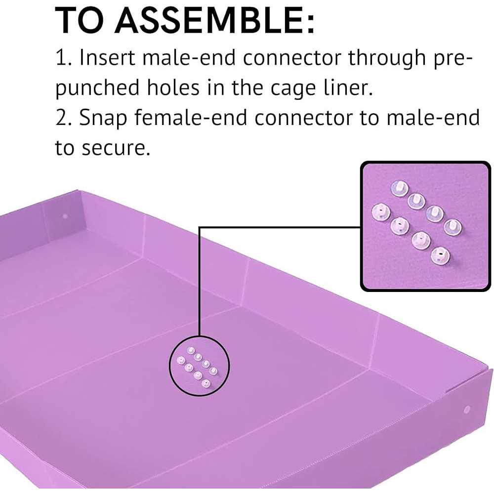 Guinea Pig Corrugated Plastic Cage Liners J8571