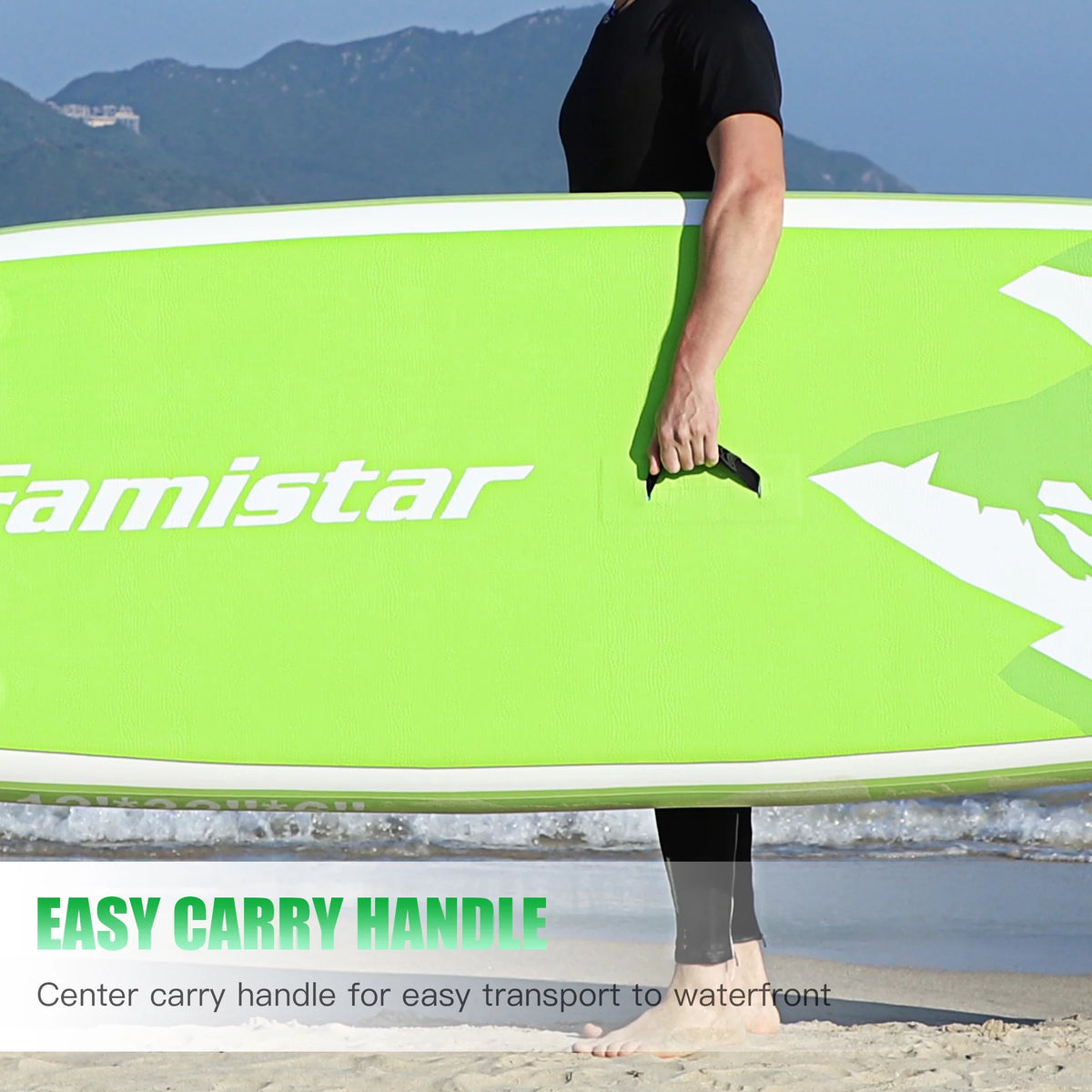 Inflatable Stand Up Paddle Board with 3 Removable Fins E91129