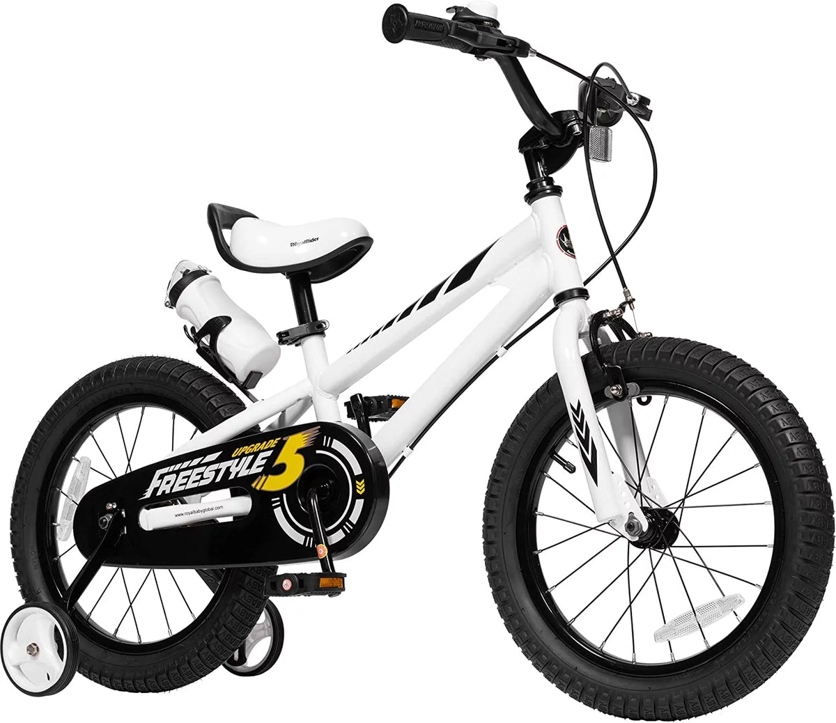14 In Black Kids Bike with Training Wheels K3935
