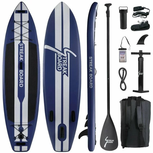 11FT Inflatable Stand Up Paddle Board with Paddle and Hand Pump L43757