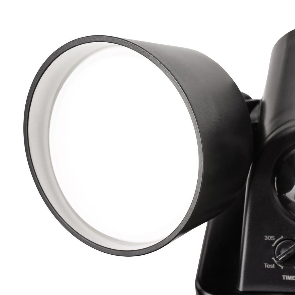 2-Head LED Motion Sensing Outdoor Security Light, Black, 2500 Lumens K893