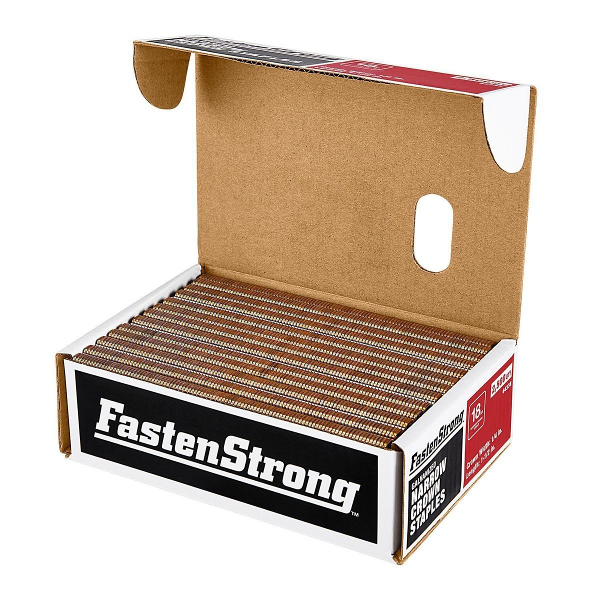 18 GA 1-1/2 in. Galvanized Staples, 2500 Piece V378